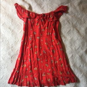 Off the shoulder mini dress